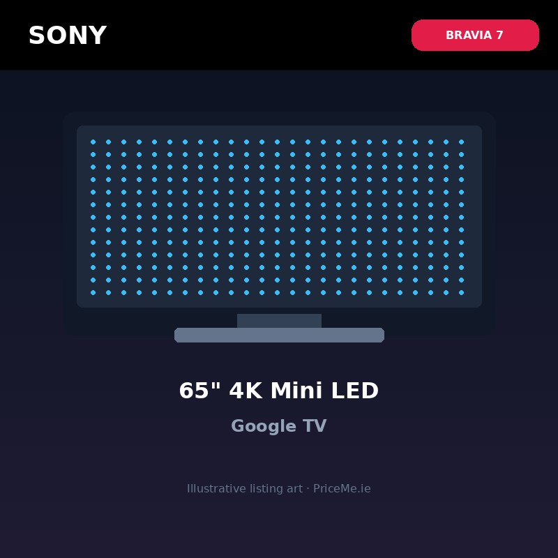 Sony BRAVIA 7 65" 4K Mini LED Google TV